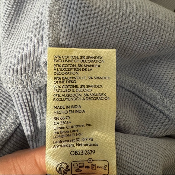 We The Free Blue Combo Night Belle Cuff Top - Picture 3 of 12